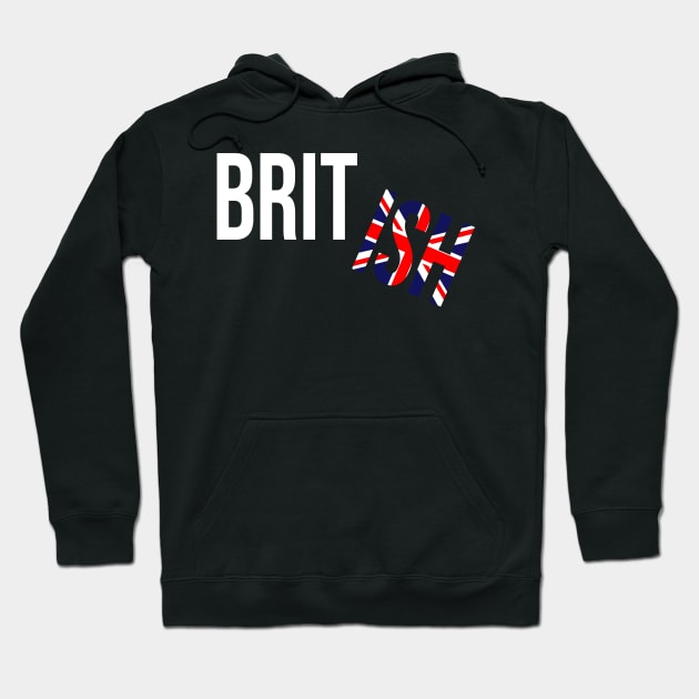 Funny British Flag. Union Jack Hoodie by Jakavonis